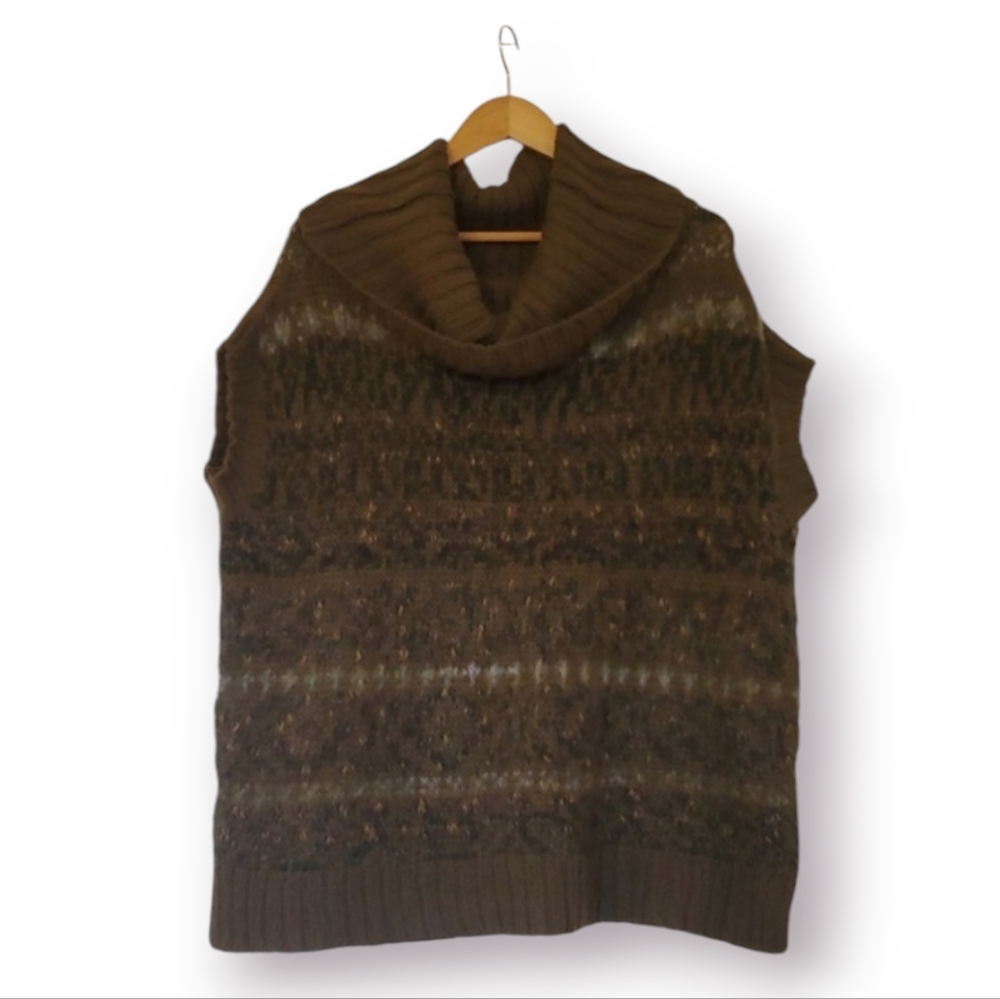 Free people cowl neck sleeveless sweater